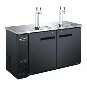 Saba - SDD-24-60 Commercial 60 Beer Dispenser Refrigerator with (2) Double Tap