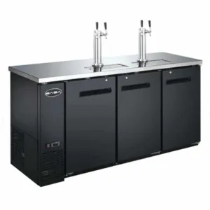 Saba - SDD-24-72 Commercial 72 Beer Dispenser Refrigerator with (2) Double Tap