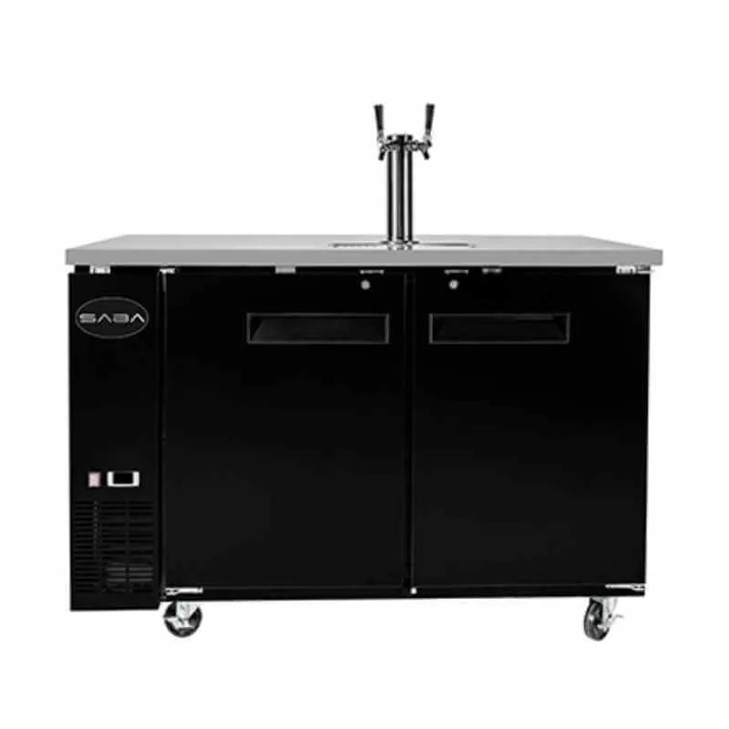 Saba - SDD-27-58 Commercial 58 Beer Dispenser Refrigerator Double Tap