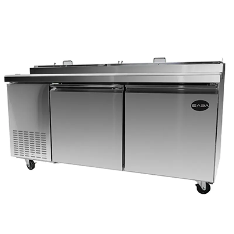 Saba - SPP-67-9 Commercial 67 9 Pan Pizza Prep Table Refrigerator