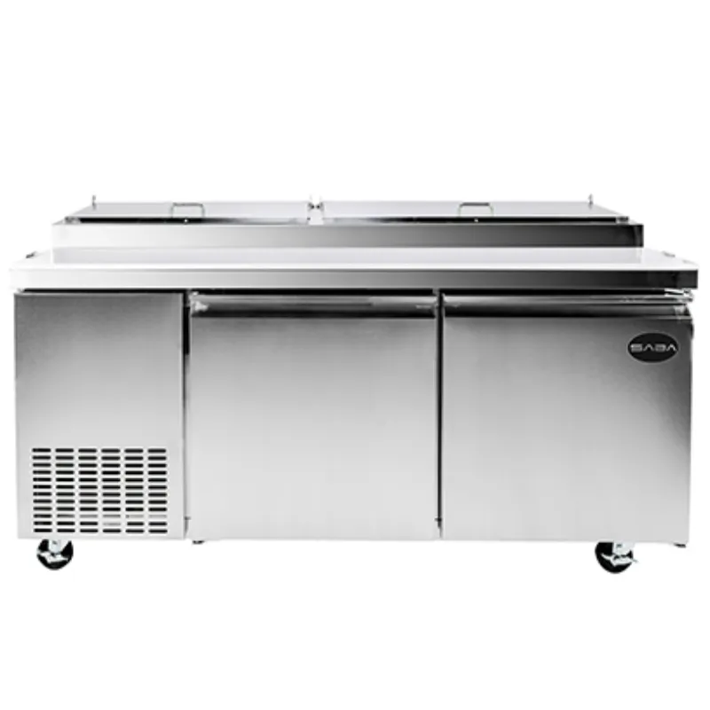 Saba - SPP-70-9 Commercial 70 9 Pan Pizza Prep Table Refrigerator Cooler