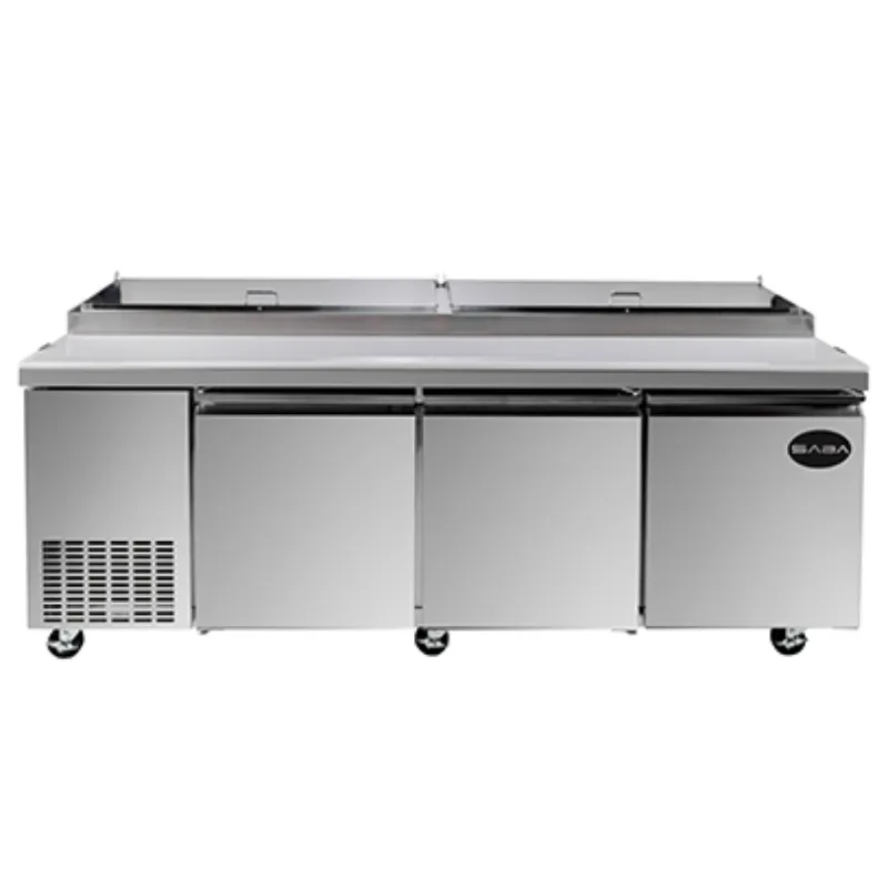 Saba - SPP-91-12 Commercial 91 12 Pan Pizza Prep Table Refrigerator