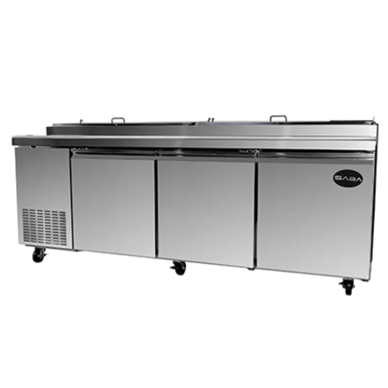 Saba - SPP-91-12 Commercial 91 12 Pan Pizza Prep Table Refrigerator