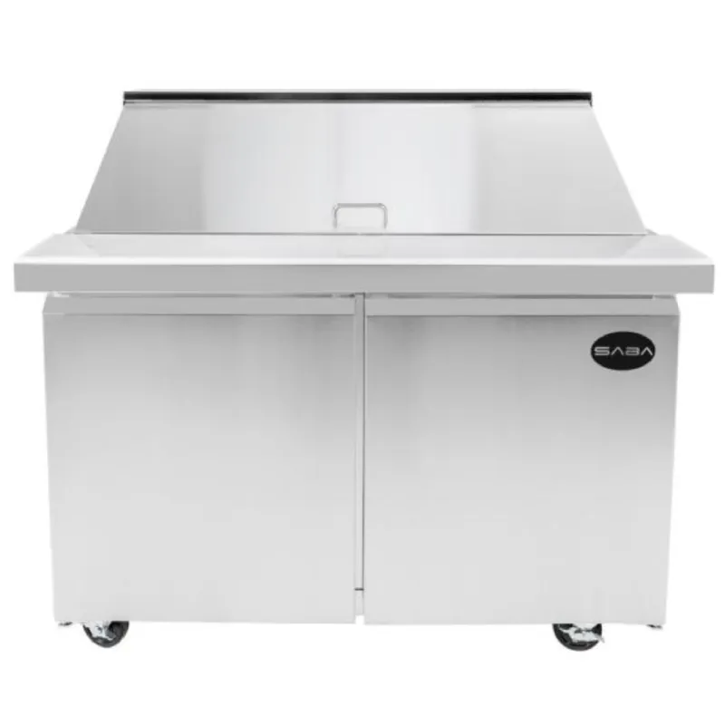 Saba - SPS-60-24M Commercial 60 24 Pan Salad Sandwich Food Prep Table Refrigerator