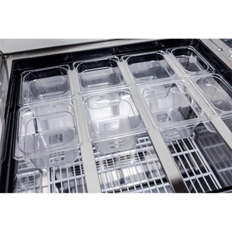 Saba - SPS-72-30M 70 Commercial 30 Pan Salad Sandwich Food Prep Table Refrigerator