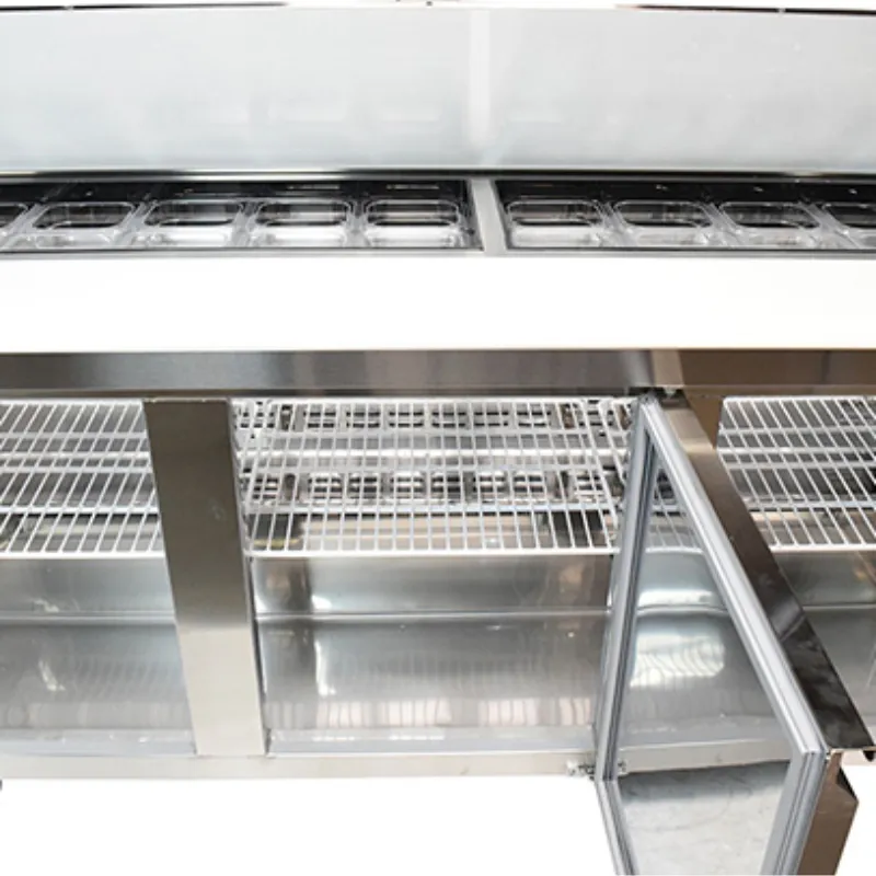 Saba - SPS-72-30M 70 Commercial 30 Pan Salad Sandwich Food Prep Table Refrigerator