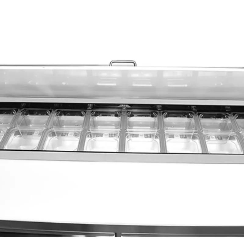 Saba - SPS-72-30M 70 Commercial 30 Pan Salad Sandwich Food Prep Table Refrigerator