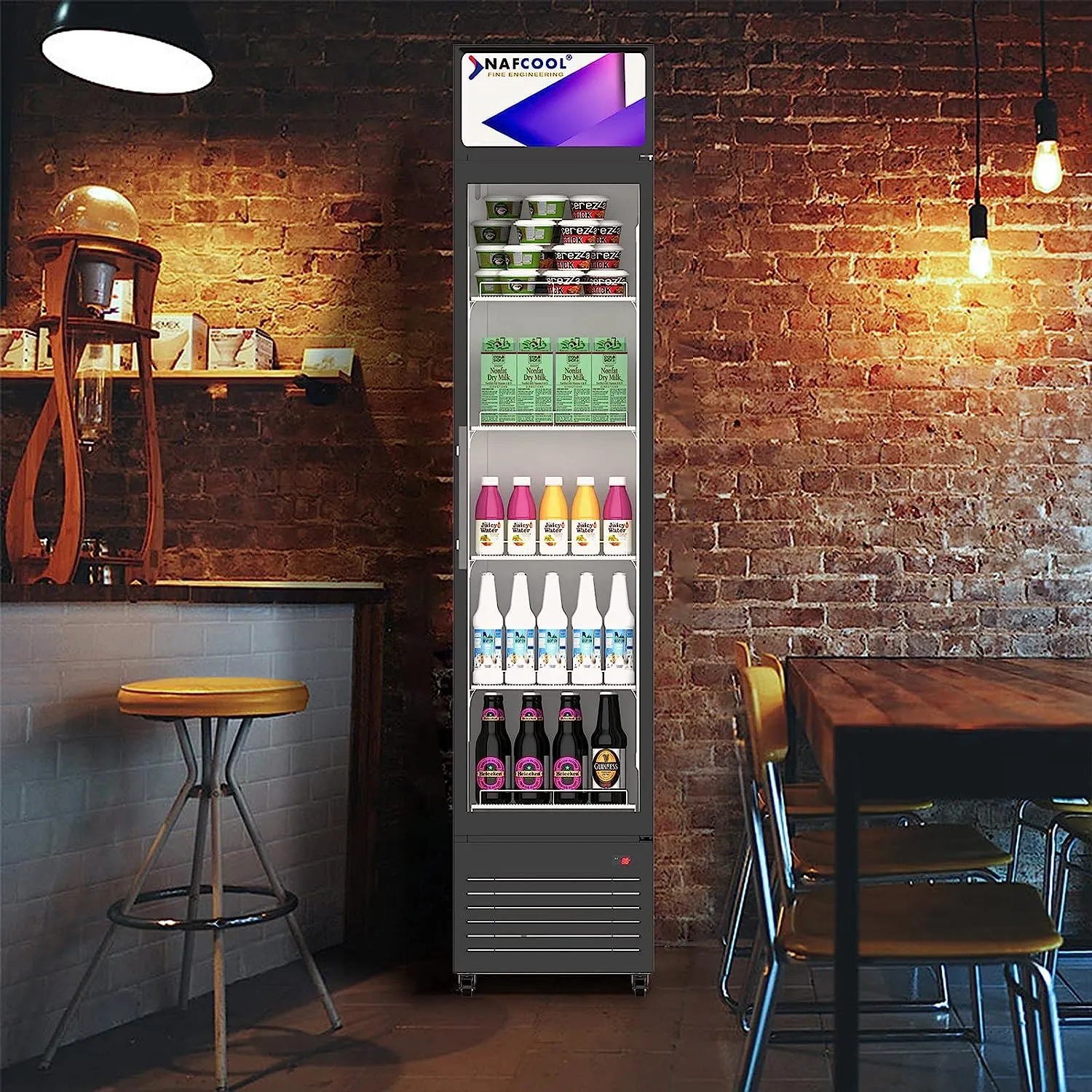 SDGR15'' SLIM GLASS DOOR DISPLAY 15 Merchandiser Refrigerator