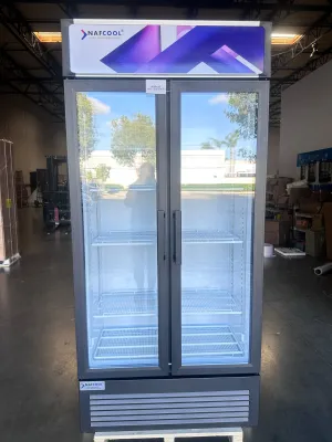 SGDRX(H) 36 Two Section Hinge Glass Door Merchandiser Refrigerator