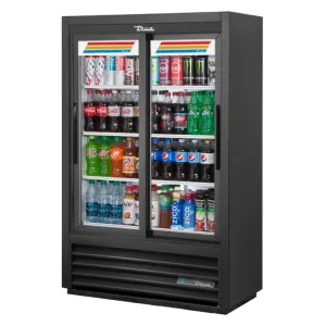 True GDM-33SSL-56-HC-LD 36 Two Section Glass Door Merchandiser. (2) Sliding Doors. 115v