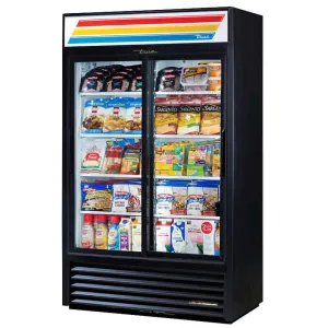 True GDM-41SL-HC-LD 47 Two Section Glass Door Merchandiser. (2) Sliding Doors. 115v
