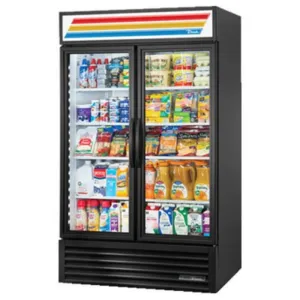 True GDM-43-HC~TSL01 47 Two Section Glass Door Merchandiser. (2) Left/Right Hinge Doors. 115v