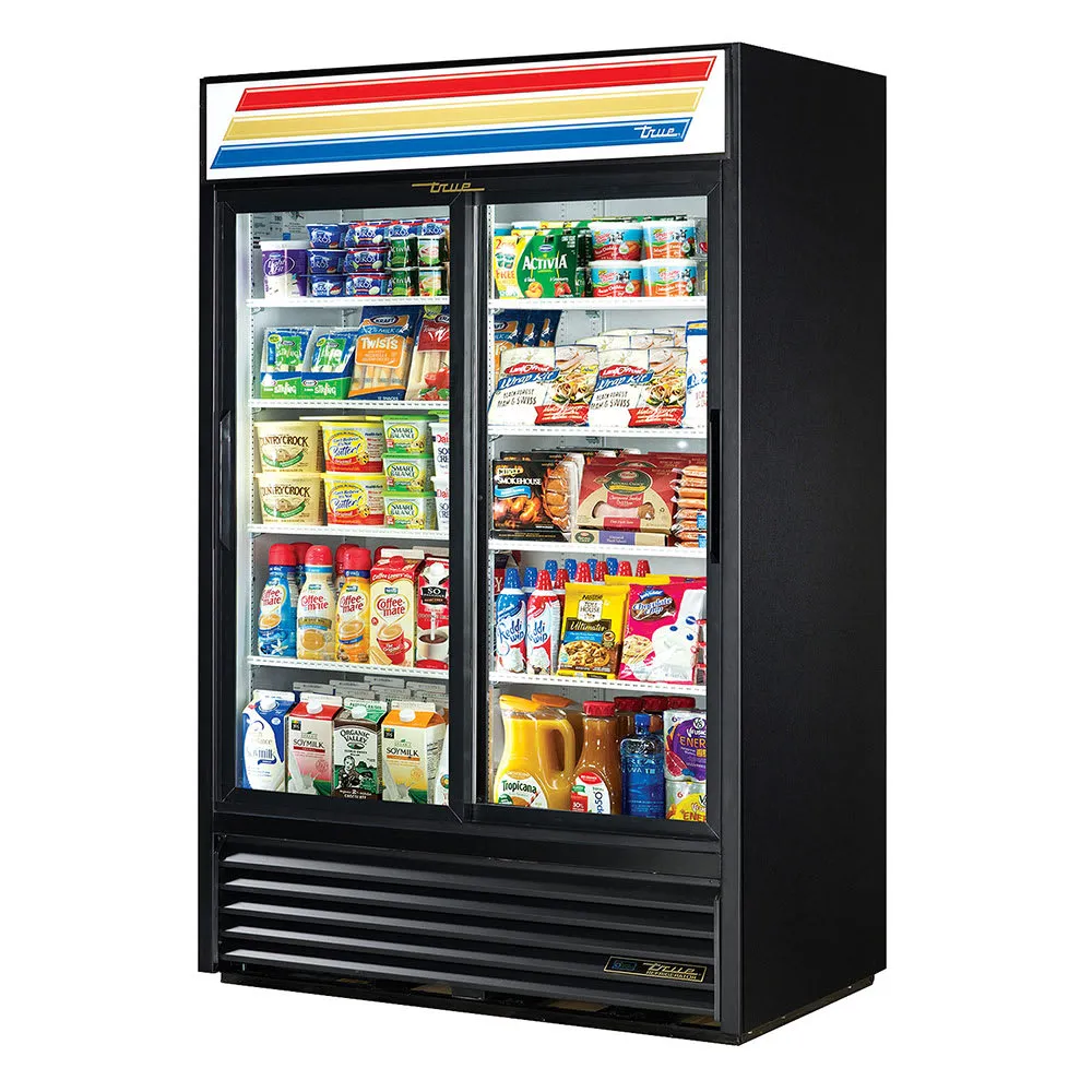 True GDM-45-HC-LD 51 Two Section Glass Door Merchandiser. (2) Sliding Doors. 115v