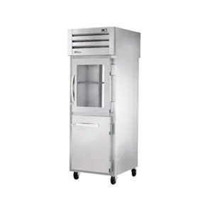 True STA1R-1HG/1HS-HC. Commercial 27.5 Reach In Refrigerator 1 Glass Door 1 Solid Door One Section Right Hinge