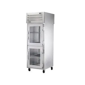 True STA1RPT-2HG-1S-HC. Commercial 27.5 One Section Pass Thru Refrigerator 2 Right Hinge Glass Doors