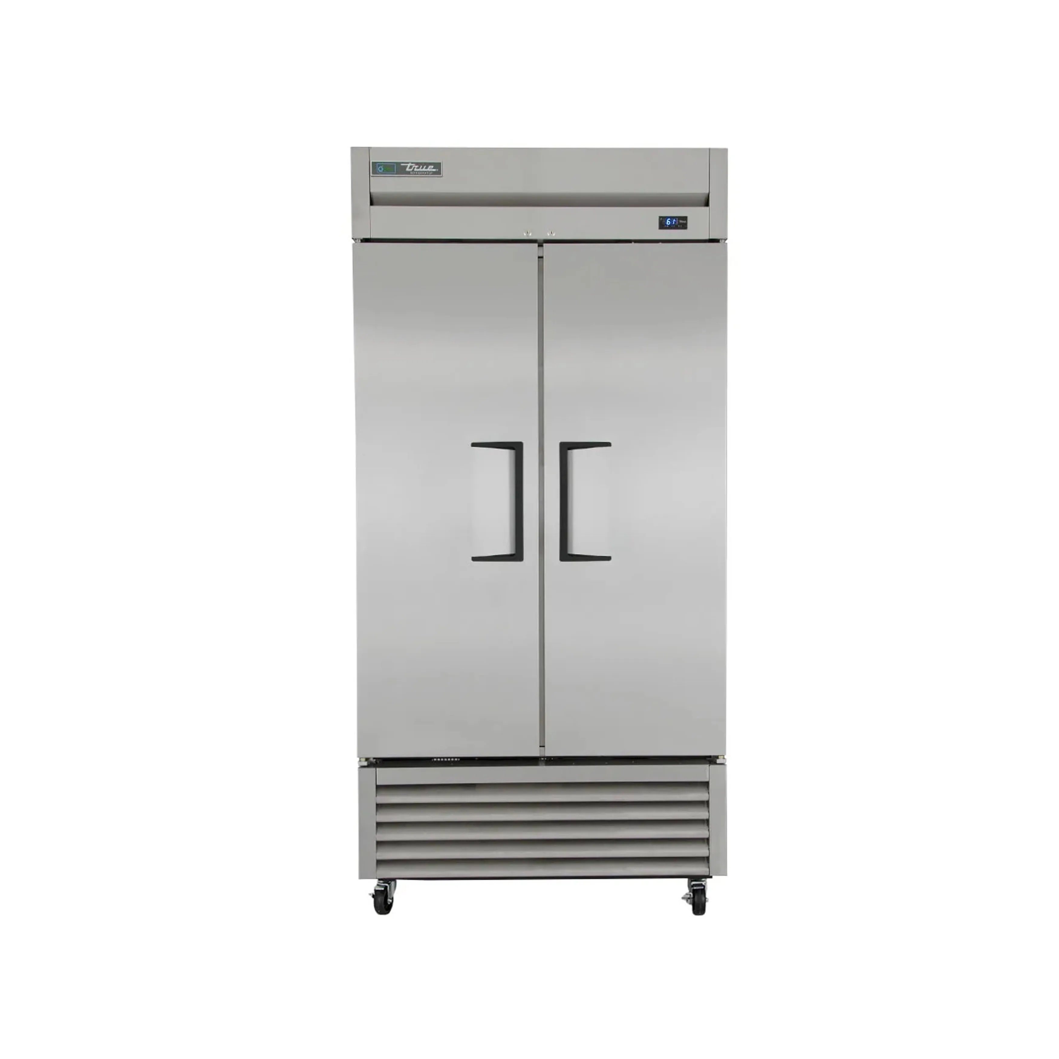 True T-35-HC. Commercial 39 1/2 Reach In Refrigerator Solid Doors 2 Section