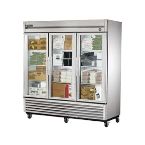 True T-72FG-HC~FGD01. Commercial 78 Reach-In Freezer Glass Door 3 Section