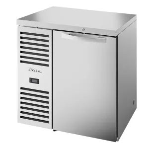 True TBR32-RISZ1-L-S-S-1 32 Bar Refrigerator - 1 Swinging Solid Door. Stainless. 115v