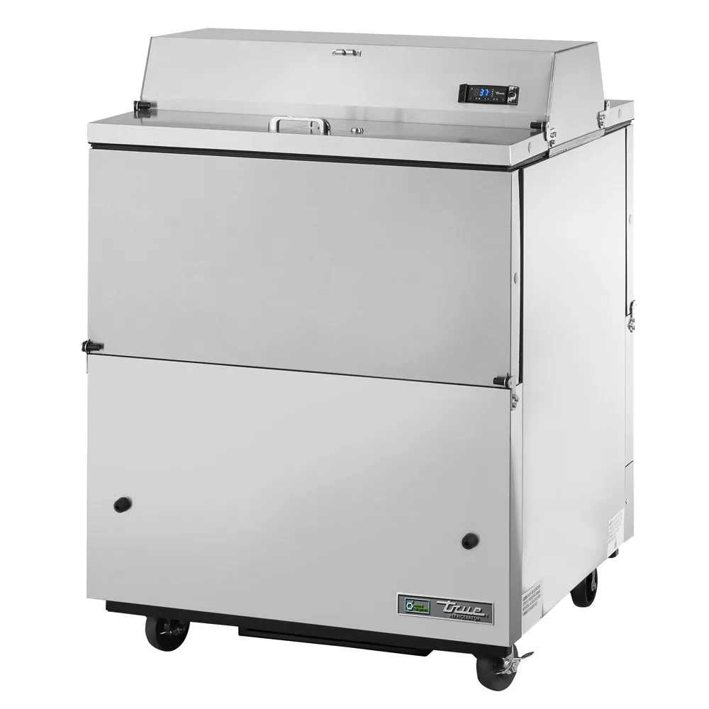 True TMC-34-S-DS-SS-HC Milk Cooler w/ Top & Side Access - (512) Half Pint Carton Capacity. 115v