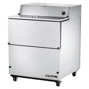 True TMC-34-S-HC Milk Cooler w/ Top & Side Access - (512) Half Pint Carton Capacity. 115v