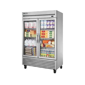 True TS-49G-HC~FGD01. Commercial 54 1/10 Reach-In Refrigerator Glass Doors 2 Section
