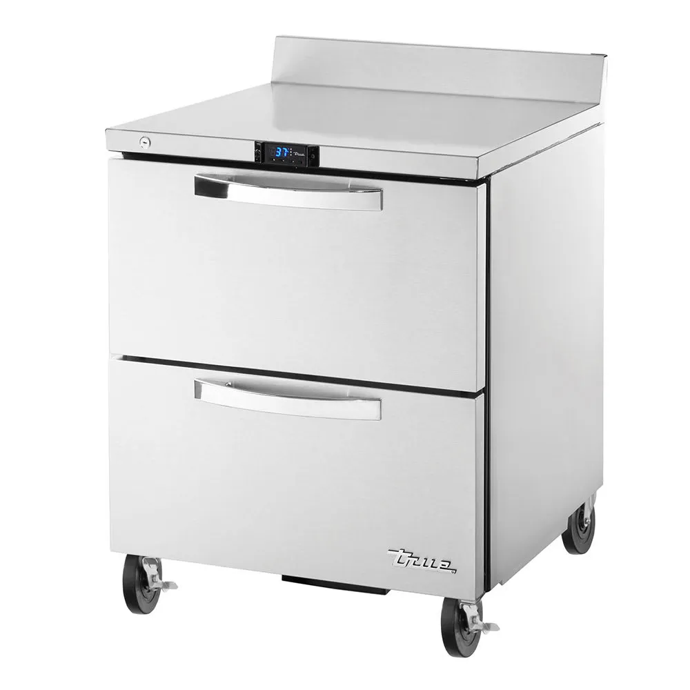 True TWT-27D-2-HC~SPEC3 28 Worktop Refrigerator w/ (1) Section & (2) Drawers. 115v