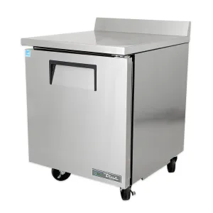 True TWT-27F-HC 28 W Work Top Freezer w/ (1) Section & (1) Right Hinge Door. 115v