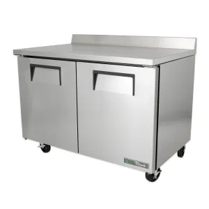 True TWT-48-HC 48 Worktop Refrigerator w/ (2) Sections. 115v