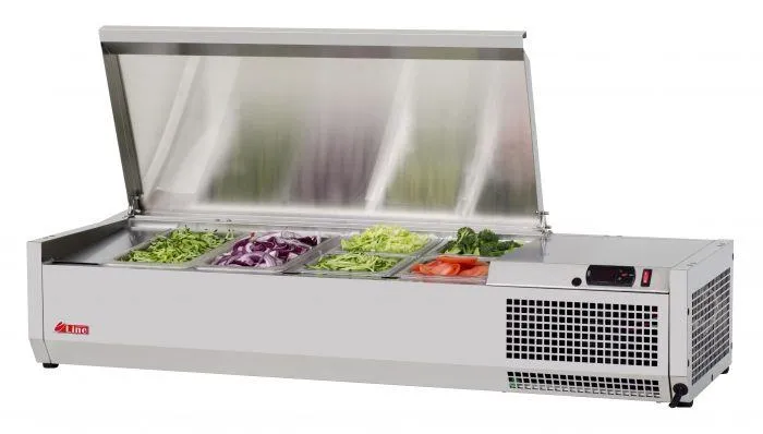 Turbo Air - CTST-1200-13-N. Commercial E-Line Countertop Salad Table. 47-1/4L