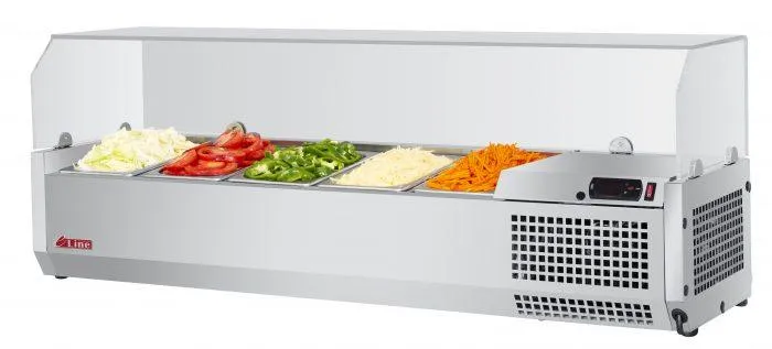 Turbo Air - CTST-1200G-N. Commercial E-line. Food prep. 47 Countertop Salad Table