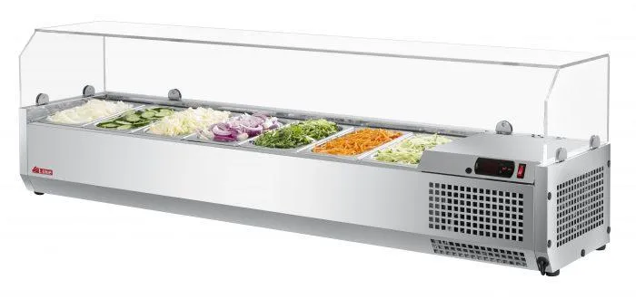 Turbo Air - CTST-1500G-N. Commercial E-line. Food prep. 59 Countertop Salad Table
