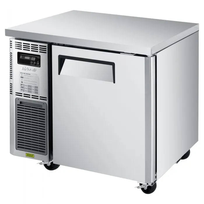 Turbo Air - JUF-36S-N. 1 Solid Door Undercounter Freezer. Side Mount - Narrow