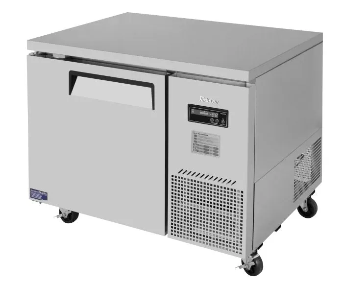 Turbo Air - JUF-44D-N. 1 Solid Door Undercounter Freezer. Side Mount - Deep