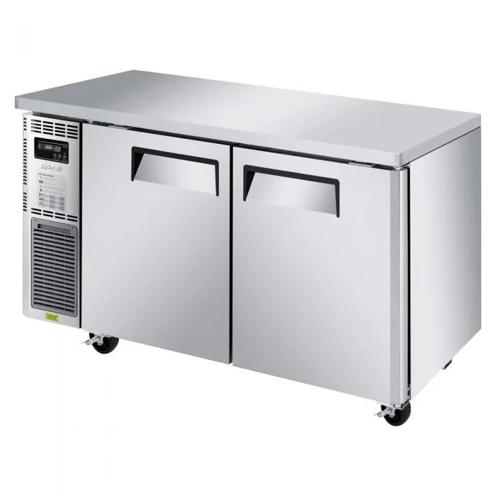 Turbo Air - JUF-60S-N. 2 Solid Doors Undercounter Freezer. Side Mount - Narrow