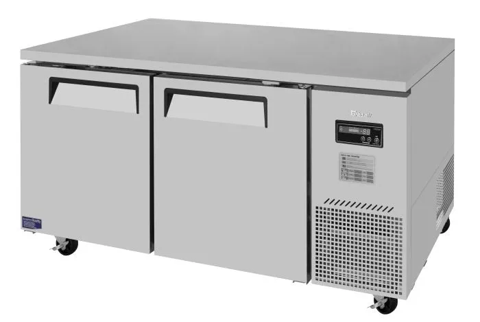 Turbo Air - JUF-67D-N. 2 Solid Doors Undercounter Freezer. Side Mount - Deep