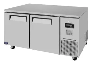 Turbo Air - JUF-67D-N. 2 Solid Doors Undercounter Freezer. Side Mount - Deep