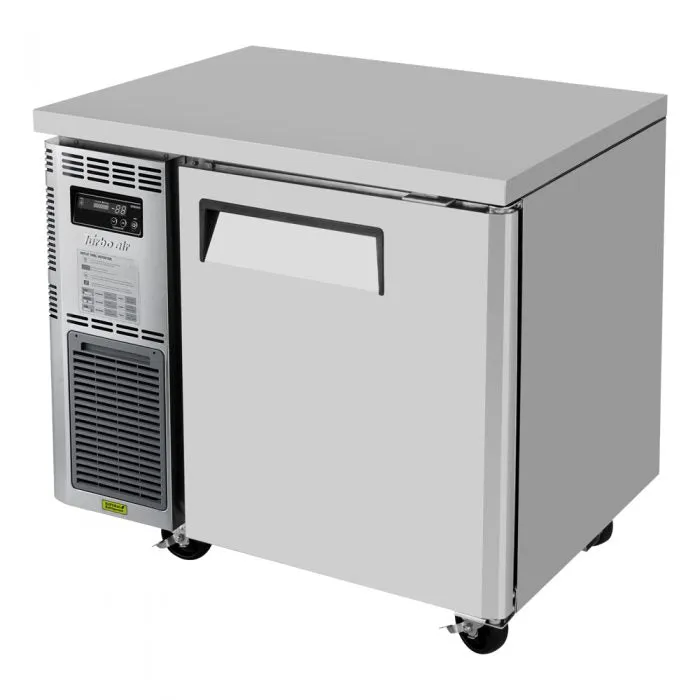 Turbo Air - JUR-36-N6. 1 Solid Door Undercounter Refrigerator. Side Mount