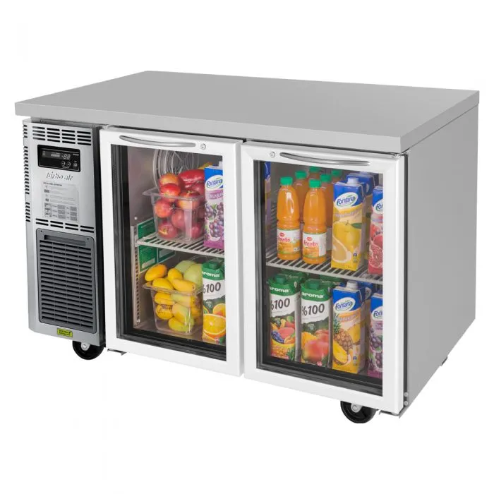 Turbo Air - JUR-48-G-N. 1 Glass Door Undercounter Refrigerator. Side Mount