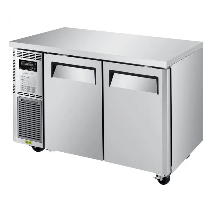 Turbo Air - JUR-48S-N6. 2 Solid Doors Undercounter Refrigerator. Side Mount - Narrow