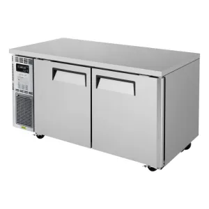 Turbo Air - JUR-60-N6. 2 Solid Doors Undercounter Refrigerator. Side Mount