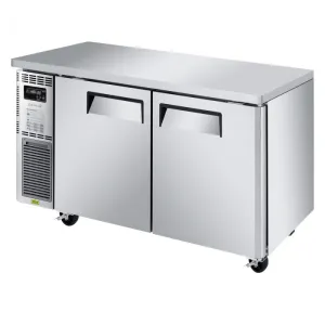 Turbo Air - JUR-60S-N6. 2 Solid Doors Undercounter Refrigerator. Side Mount - Narrow
