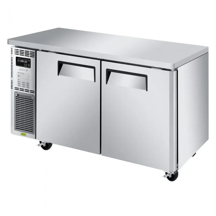 Turbo Air - JUR-60S-N6. 2 Solid Doors Undercounter Refrigerator. Side Mount - Narrow