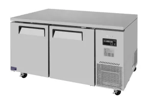 Turbo Air - JUR-67D-N. 2 Solid Doors Undercounter Refrigerator. Side Mount - Deep