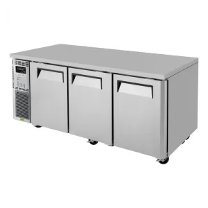 Turbo Air - JUR-72-N6. 3 Solid Doors Undercounter Refrigerator. Side Mount