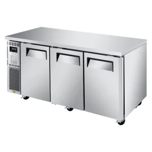 Turbo Air - JURF-72-N. 3 Solid Doors Undercounter Dual Temp. Side Mount