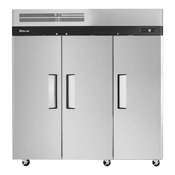 Turbo Air - M3R72-3-N. Commercial 77 Reach-in Refrigerator M3 series Stainless Steel 65.8 cu.ft