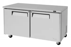 Turbo Air - MUF-60-N. 2 Solid Doors Undercounter Freezer