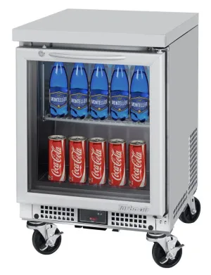 Turbo Air - MUR-20SG-N6. 1 Glass Door Undercounter Refrigerator - Shallow Depth