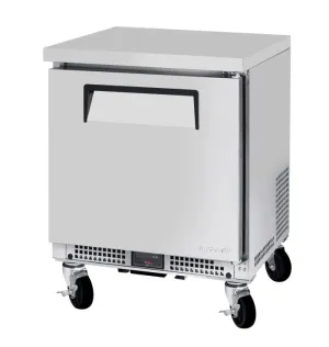 Turbo Air - MUR-24S-N6. 1 Solid Door Undercounter Refrigerator - Shallow Depth