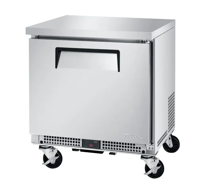 Turbo Air - MUR-27S-N6. 1 Solid Door Undercounter Refrigerator - Shallow Depth